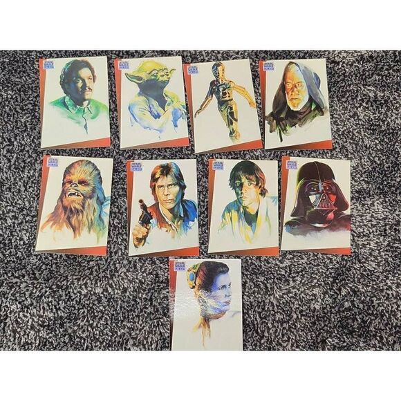 1993 Topps Star Wars Galaxy Trading Card Lot QTY:9 - Picture 1 of 7